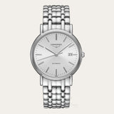Longines Presence 38.5mm Automatic Silver Dial Silver Mesh Bracelet Watch for Men - L4.921.4.72.6 Authentic Buy Shop Now