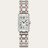 Longines Dolcevita Diamonds White Dial Two Tone Steel Strap Watch for Women - L5.258.5.79.7 Authentic Buy Shop Now