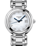 Longines PrimaLuna Mother of Pearl Dial Silver Steel Strap Watch for Women - L8.110.4.87.6 Authentic Buy Shop Now