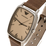 Emporio Armani Epsilon Quartz Brown Dial Brown Leather Strap Watch For Men - AR2489 Authentic Buy Shop Now