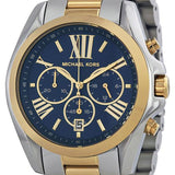 Michael Kors Bradshaw Blue Dial Two Tone Steel Strap Watch for Women - MK5976 Authentic Buy Shop Now