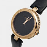 Gucci Diamantissima Quartz Black Dial Black Leather Strap Watch for Women - YA141401 Authentic Buy Shop Now