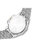 Bulova Octova Crystal Silver Dial Two Tone Steel Strap Watch for Men - 98C133 Authentic Buy Shop Now