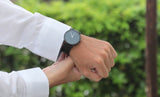 Movado Sapphire Black Dial Black Leather Strap Watch for Men - 606884 Authentic Buy Shop Now