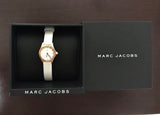 Marc Jacobs Blade White Dial White Leather Strap Watch for Women - MBM1344 Authentic Buy Shop Now