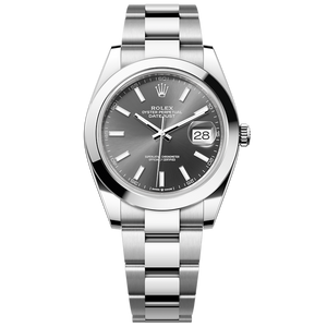 Rolex Datejust 41 Oyster Grey Dial Oystersteel Strap Watch for Men - M126300-0007 Authentic Buy Shop Now
