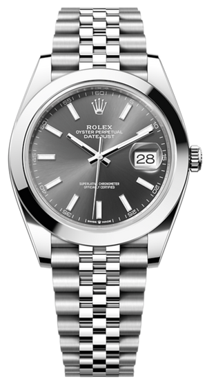 Rolex Datejust 41 Oyster Grey Dial Silver Oystersteel Bracelet Watch for Men - M126300-0008 Authentic Buy Shop Now