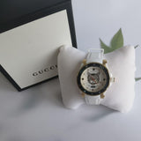 Gucci Dive Quartz White Dial White Rubber Strap Unisex Watch - YA136322 Authentic Buy Shop Now