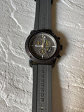 Burberry Sport Endurance Chronograph Grey Dial Grey Rubber Strap Watch for Men - BU7713 Authentic Buy Shop Now