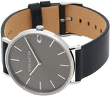 Coach Charles Grey Dial Black Leather Strap Watch for Men - 14602150 Authentic Buy Shop Now