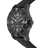 Breitling Superocean Automatic 46mm Black Dial Black Rubber Strap Watch for Men - M17368B71B1S1 Authentic Buy Shop Now
