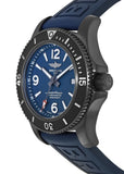 Breitling Superocean Automatic 46mm Blue Dial Blue Rubber Strap Watch for Men - M17368D71C1S1 Authentic Buy Shop Now