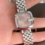 Gucci G-Gucci Brown Dial Silver Steel Strap Watch For Women - YA125413 Authentic Buy Shop Now