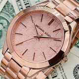 Michael Kors Runway Rose Gold Dial Rose Gold Steel Strap Watch for Women - MK3336 Authentic Buy Shop Now