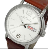 Marc Jacobs Fergus White Dial Brown Leather Strap Watch for Men - MBM5080 Authentic Buy Shop Now