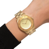 Marc Jacobs Blade Gold Dial Gold Steel Strap Watch for Women - MBM3126 Authentic Buy Shop Now