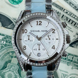 Michael Kors Blair Silver Dial Two Tone Steel Strap Watch for Women - MK6137 Authentic Buy Shop Now
