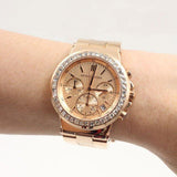 Michael Kors Dylan Rose Gold Rose Gold Steel Strap Watch for Women - MK5586 Authentic Buy Shop Now