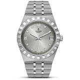 Tudor Royal Day Date Diamonds Automatic Silver Dial Silver Steel Strap Watch for Men - M28600-0002 Authentic Buy Shop Now