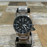 Citizen Eco Drive Chronograph Black Dial Silver Steel Strap Watch For Men - CA0690-88E Authentic Buy Shop Now