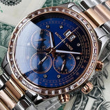 Michael Kors Brinkley Blue Dial Two Tone Steel Strap Watch for Women - MK6205 Authentic Buy Shop Now