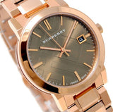 Burberry The City Light Brown Dial Rose Gold Steel Strap Watch for Women - BU9005 Authentic Buy Shop Now
