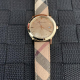 Burberry The City Rose Gold Dial Brown Leather Strap Watch for Women - BU9040 Authentic Buy Shop Now