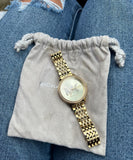 Michael Kors Melissa Pave Gold Dial Gold Steel Strap Watch for Women - MK4371 Authentic Buy Shop Now