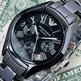 Emporio Armani Black Ceramic Dial Ceramic Strap Watch For Women - AR1401 Authentic Buy Shop Now