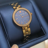 Swarovski Daytime Glittering Blue Dial Rose Gold Steel Strap Watch for Women - 5182277 Authentic Buy Shop Now