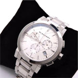 Burberry The City White Dial Silver Steel Strap Watch for Men - BU9750 Authentic Buy Shop Now