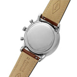 Fossil The Commuter Twist Black Dial Brown Leather Strap Watch for Men - ME1165 Authentic Buy Shop Now