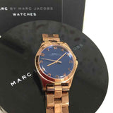 Marc Jacobs Henry Blue Dial Rose Gold Steel Strap Watch for Women - MBM3213 Authentic Buy Shop Now