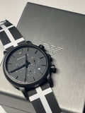 Emporio Armani Classic Black Dial Black Leather Strap Watch For Men - AR1860 Authentic Buy Shop Now