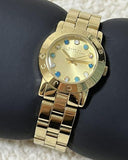 Marc Jacobs Amy Dexter Gold Dial Gold Steel Strap Watch for Women - MBM3218 Authentic Buy Shop Now
