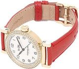 Coach Madison White Dial Red Leather Strap Watch for Women - 14502400 Authentic Buy Shop Now