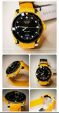 Gucci Dive Black Dial Yellow Rubber Strap Watch For Men - YA136319 Authentic Buy Shop Now