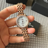 Coach Delancey Mother of Pearl White Dial Rose Gold Steel Strap Watch for Women - 14502479 Authentic Buy Shop Now