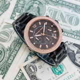 Michael Kors Parker Diamonds Black Dial Black Steel Strap Watch for Women - MK5885 Authentic Buy Shop Now