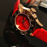 Marc Jacobs Blade Red Dial Red Leather Strap Watch for Women - MBM1210 Authentic Buy Shop Now