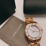Marc Jacobs Blade White Dial Gold Steel Strap Watch for Women - MBM3075 Authentic Buy Shop Now