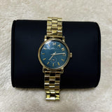Marc Jacobs Baker Green Dial Gold Steel Strap Watch for Women - MBM3249 Authentic Buy Shop Now