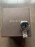 Gucci Dive Black Dial Silver Steel Strap Watch For Women - YA136403 Authentic Buy Shop Now