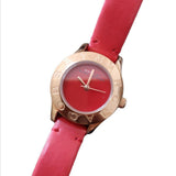 Marc Jacobs Blade Red Dial Red Leather Strap Watch for Women - MBM1204 Authentic Buy Shop Now