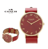 Coach Perry Red Dial Red Leather Strap Watch for Women - 14503486 Authentic Buy Shop Now