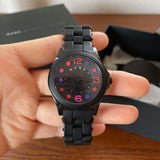 Marc Jacobs Pelly Black Dial Black Silicone Strap Watch for Women - MBM2543 Authentic Buy Shop Now