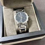 Burberry The City Black Dial Silver Steel Strap Watch for Men - BU9351 Authentic Buy Shop Now