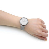 Daniel Wellington Petite Sterling Quartz White Dial Silver Mesh Bracelet Watch For Men - DW00100306 Authentic Buy Shop Now