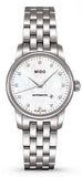 Mido Baroncelli Automatic Mother Of Pearl Dial Silver Steel Strap Watch For Women - M7600.4.69.1 Authentic Buy Shop Now