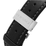 Versace Greca Sport Quartz Black Dial Black Leather Strap Watch For Men - VEZ300221 Authentic Buy Shop Now